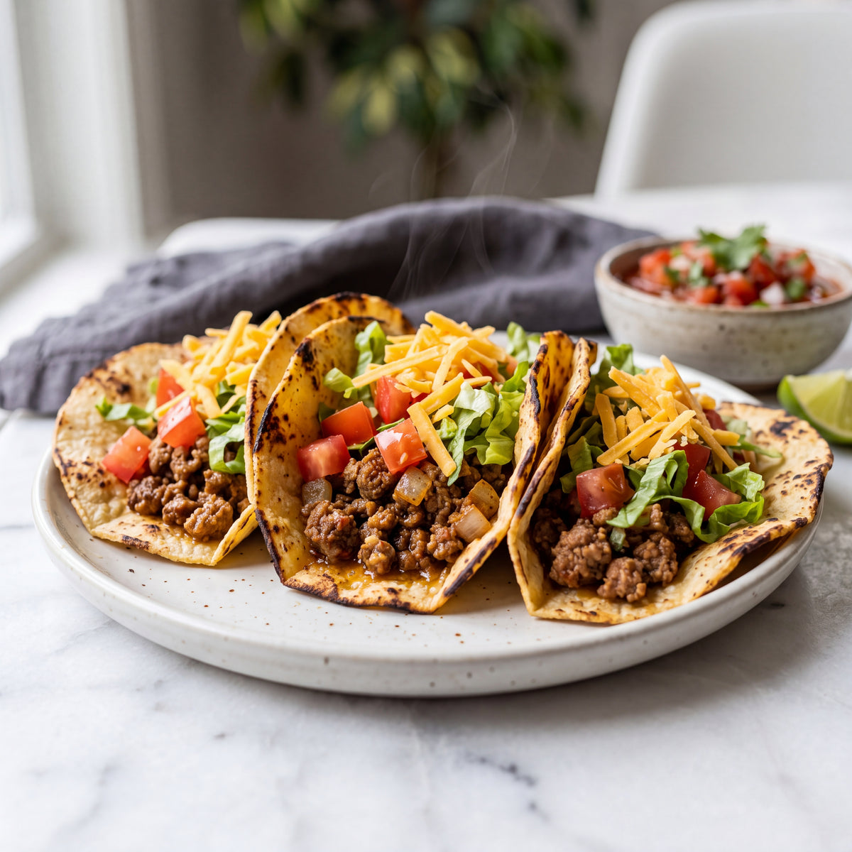 Fresh & Vibrant Ground Beef Tacos