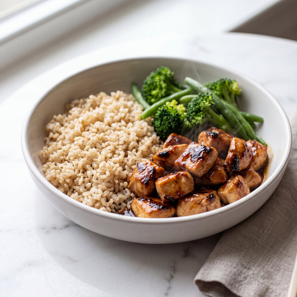 Teriyaki Chicken with Brown Rice